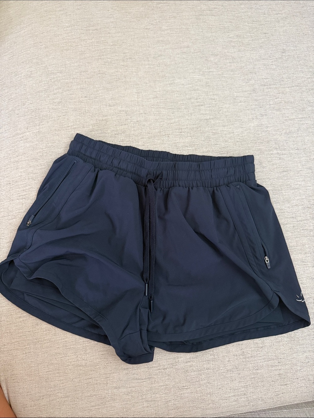 Beyond Yoga Women’s Navy Drawstring Athletic Shorts